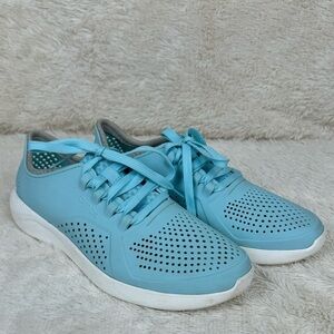Crocs LiteRide Pacer light blue sneakers-11